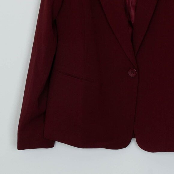 NWT Lulus Womens Suit and Score Single Breasted Blazer Size M Red Preppy Career - Picture 4 of 9